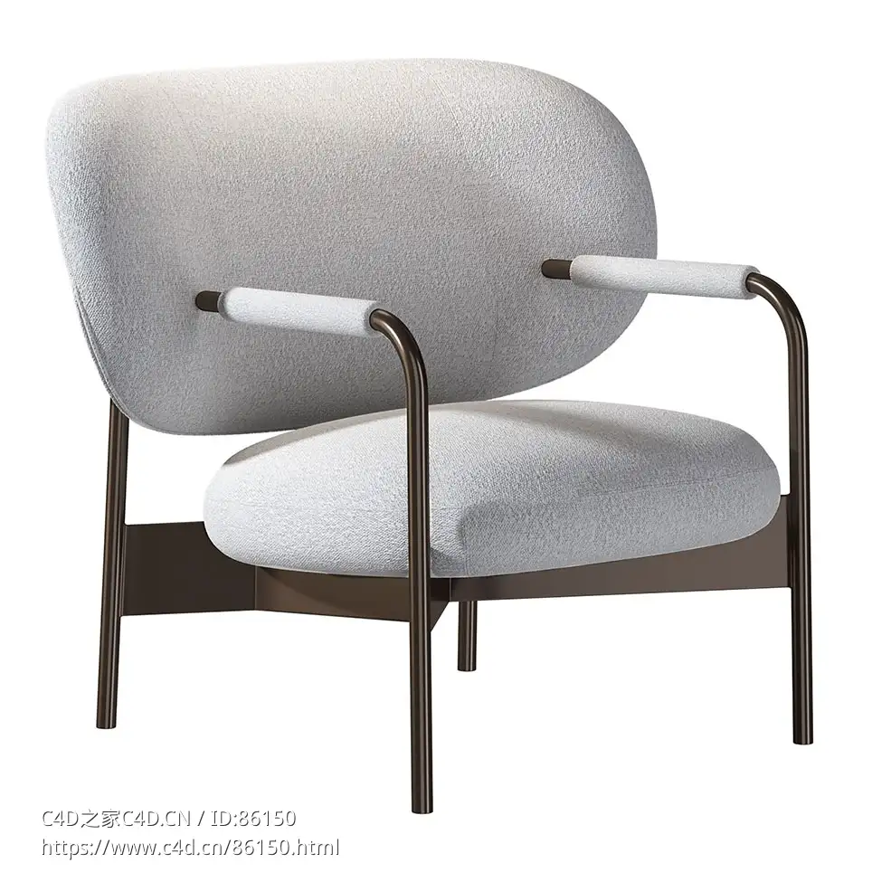 交叉休闲椅 (休闲椅)3D模型素材下载Cross Lounge Chair by Bonaldo - C4D之家 - 0832.jpg
