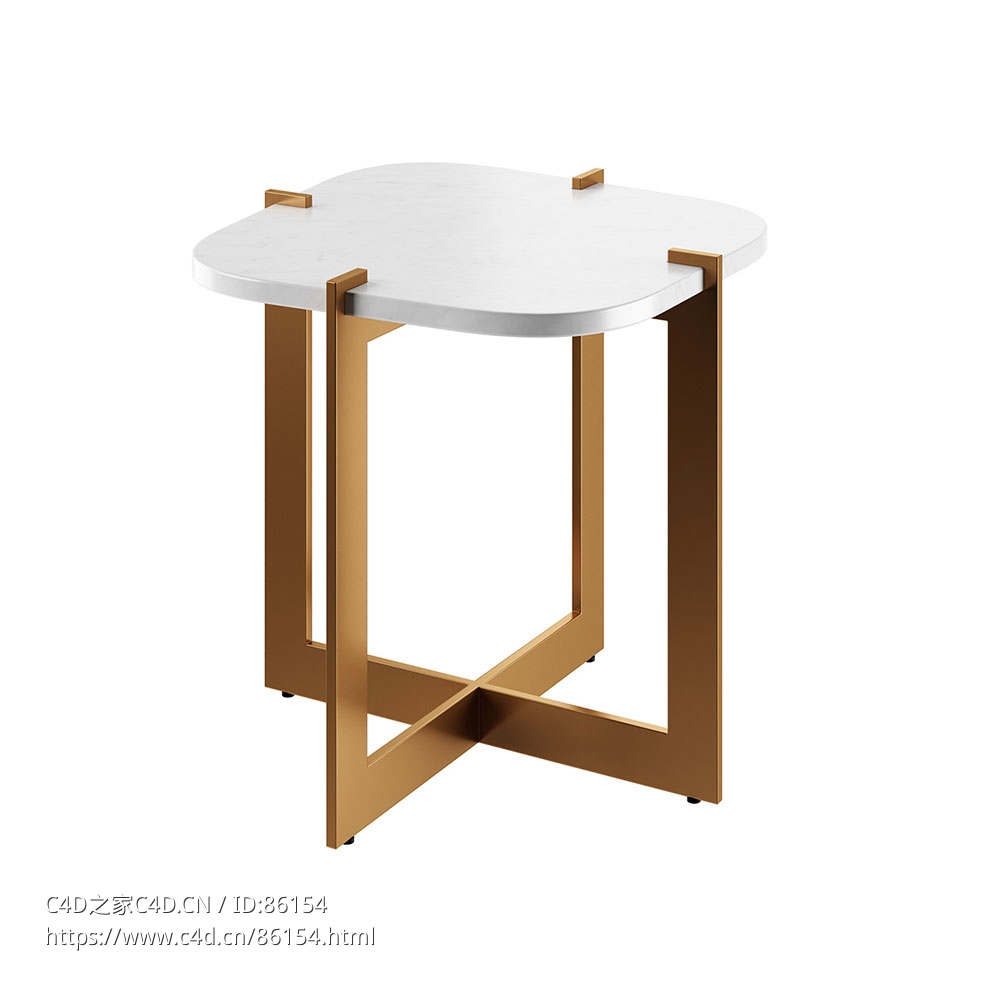 克鲁兹220边桌 (边桌)3D模型素材下载Cruz Side Table 220 by Quinti - C4D之家 - 0836.jpg