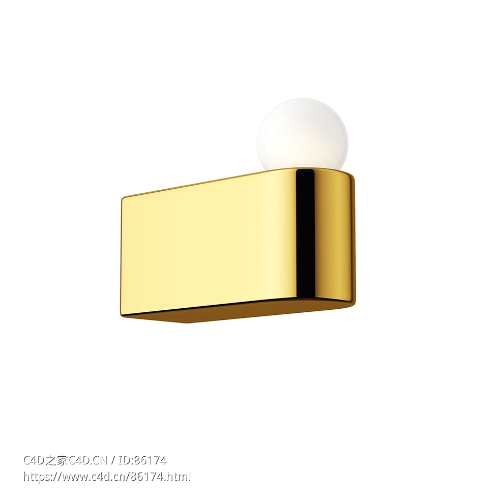 D2壁挂灯 (照明灯具)3D模型素材下载D2 Wall Mounted Light by Michael Anastassiades - C4D之家 - 0856.jpg
