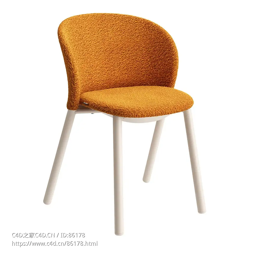 雏菊餐椅 (餐椅)3D模型素材下载Daisy Dining Chair by Zanotta