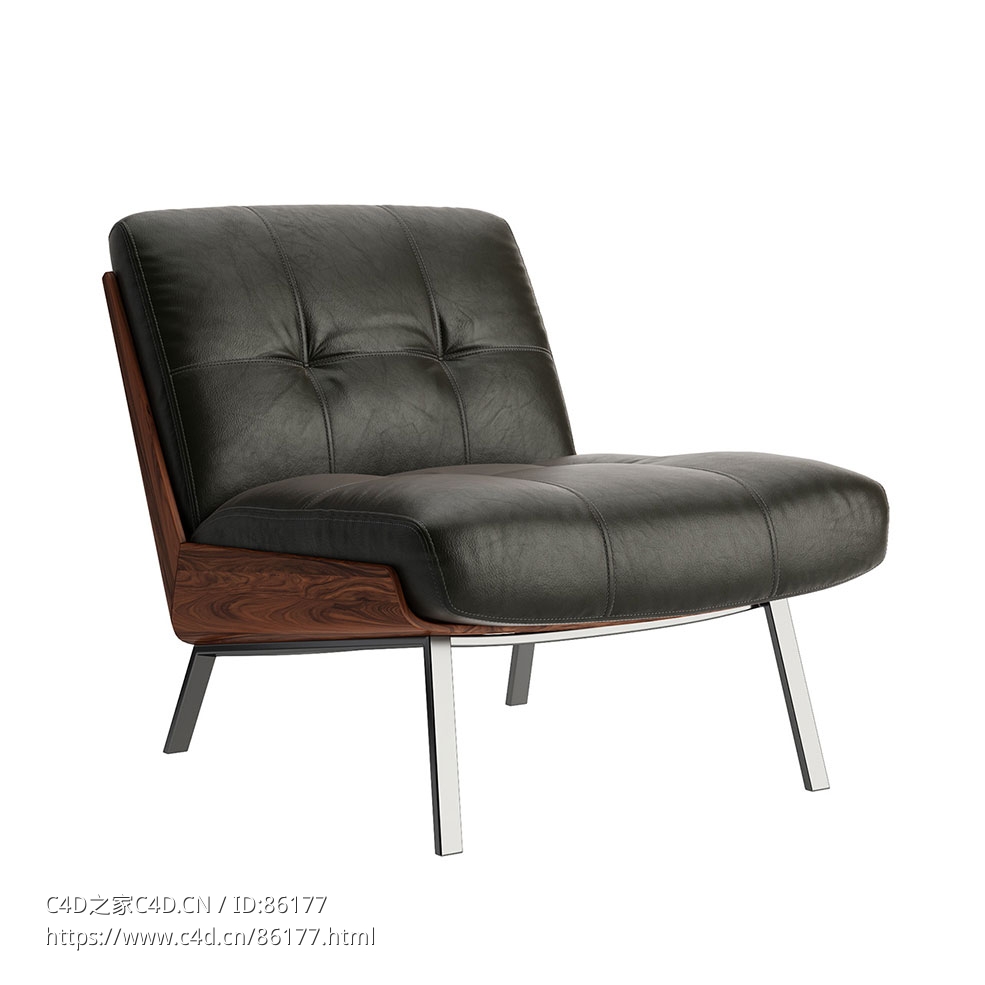 大木休闲椅 (休闲椅)3D模型素材下载Daiki Lounge Chair by Minotti - C4D之家 - 0859.jpg