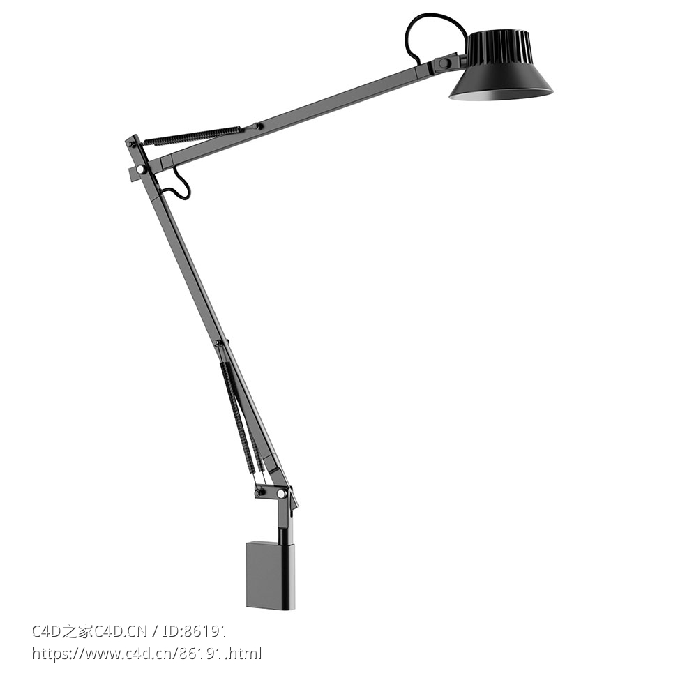 专注壁挂台灯L2 (壁灯)3D模型素材下载Dedicate Table Lamp L2 Wall by Muuto - C4D之家 - 0873.jpg