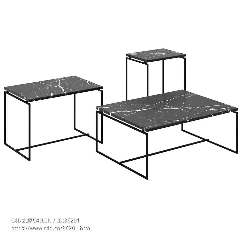 方言边桌 (边桌)3D模型素材下载Dialect Side Table by Serax - C4D之家 - 0883.jpg