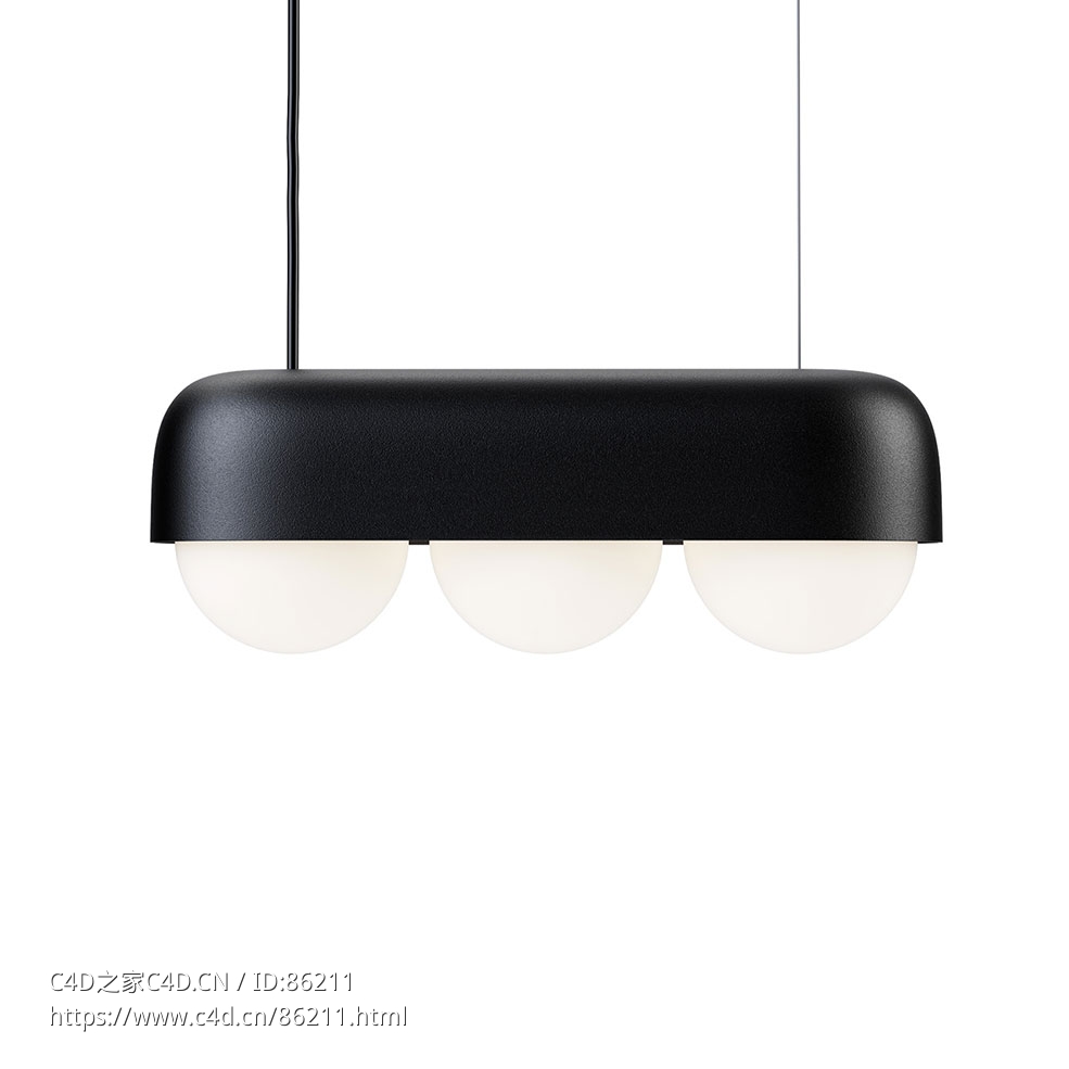 骰子悬挂M-3灯 (吊灯)3D模型素材下载Dice Suspension M-3 Light by tossB