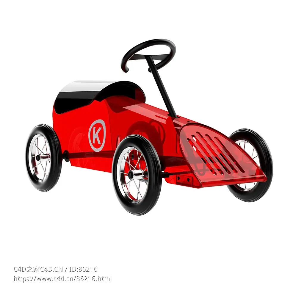 发现飞船玩具车 (儿童玩具)3D模型素材下载Discovolante Toy Car by Kartell