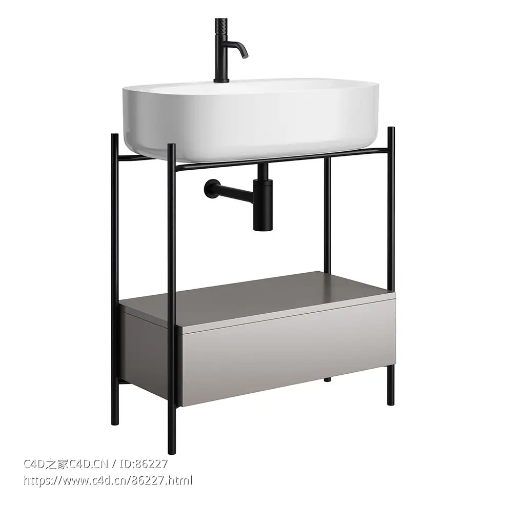 Diva 6号落地式浴室柜卫浴家具3D模型素材下载Diva 6 Floor Vanity Unit by Scarabeo C - C4D之家 - 0909.jpg