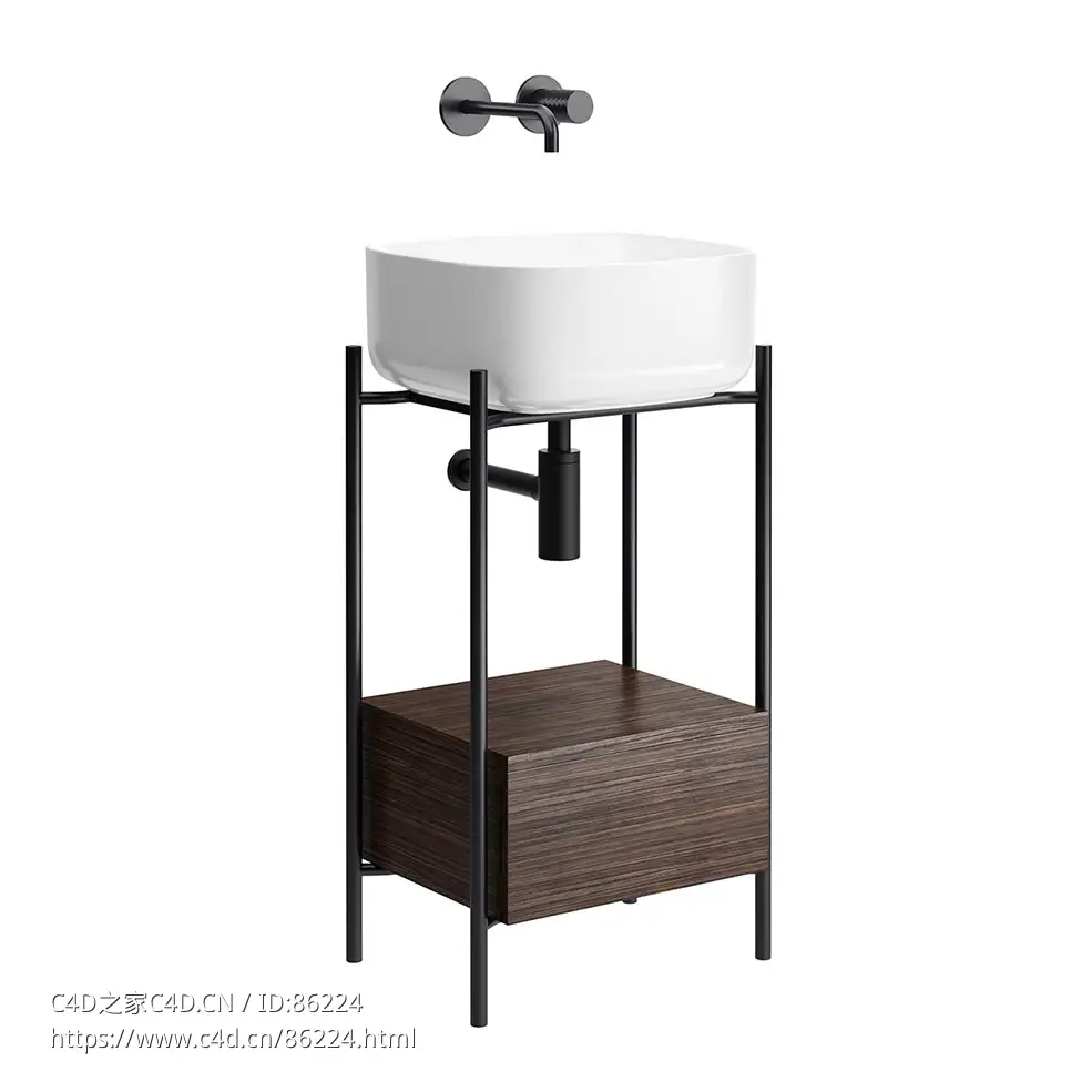 Diva 1号落地式浴室柜卫浴家具3D模型素材下载Diva 1 Floor Standing Vanity Unit by S - C4D之家 - 0906.jpg