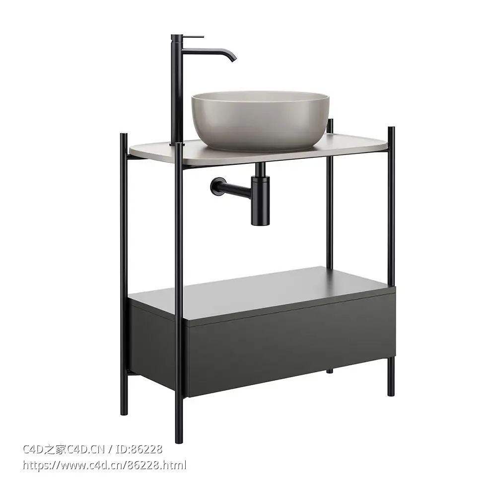 Diva 7号落地式浴室柜卫浴家具3D模型素材下载Diva 7 Floor Vanity Unit by Scarabeo C - C4D之家 - 0910.jpg