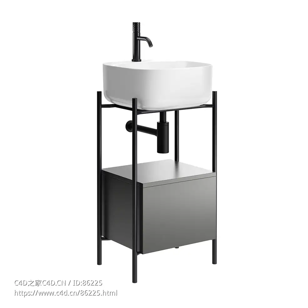 Diva 2号落地式浴室柜卫浴家具3D模型素材下载Diva 2 Floor Standing Vanity Unit by S - C4D之家 - 0907.jpg