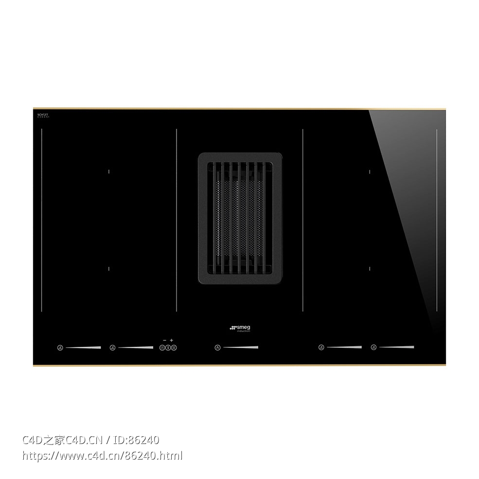 甜美新风格集成灶厨房电器3D模型素材下载Dolce Stil Novo Induction Hob with Integra - C4D之家 - 0922.jpg