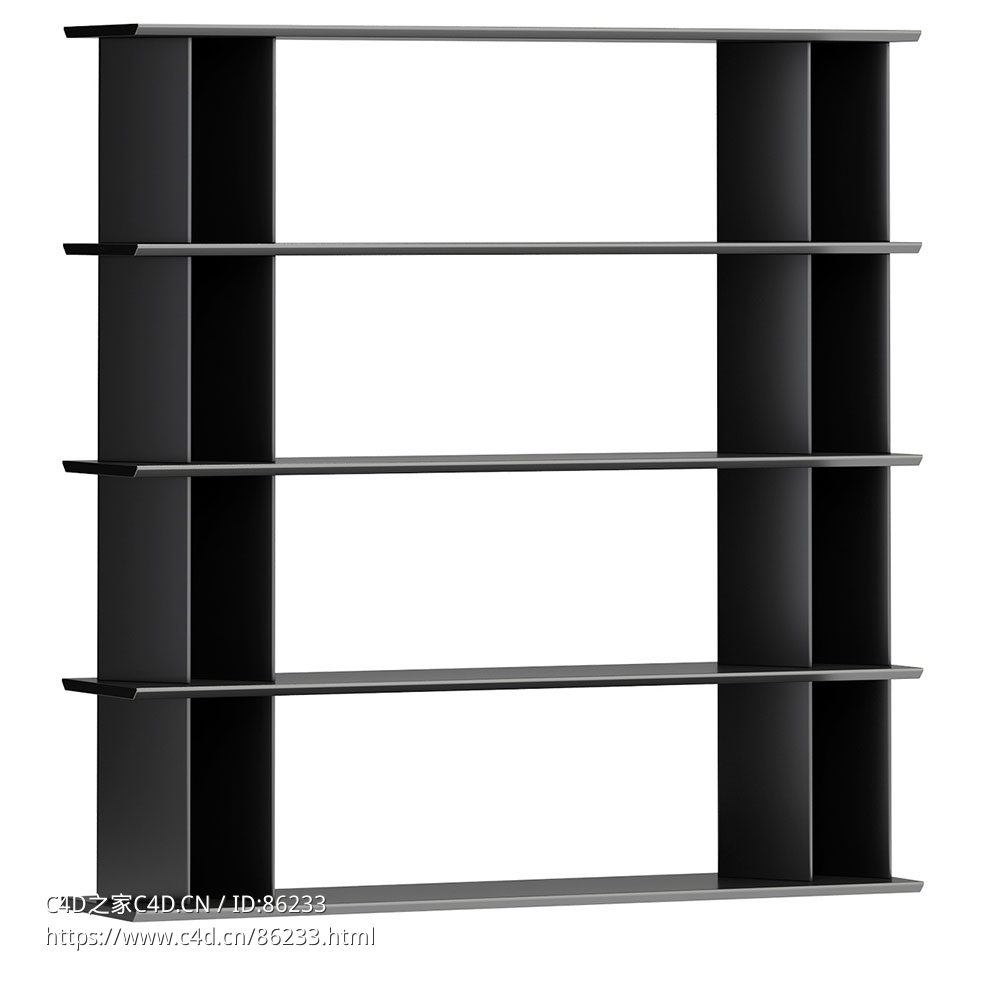 180厘米书架收纳展示架3D模型素材下载Dogma Bookshelves 180 by Bonaldo - C4D之家 - 0915.jpg