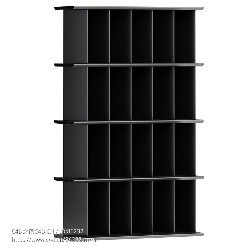113厘米书架收纳展示架3D模型素材下载Dogma Bookshelves 113 by Bonaldo - C4D之家 - 0914.jpg