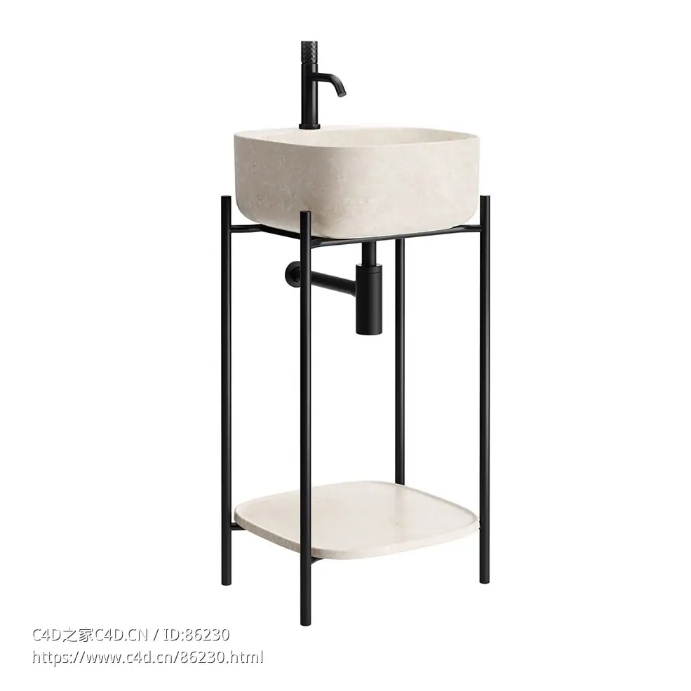 Diva 28号落地式浴室柜卫浴家具3D模型素材下载Diva 28 Floor Vanity Unit by Scarabeo - C4D之家 - 0912.jpg