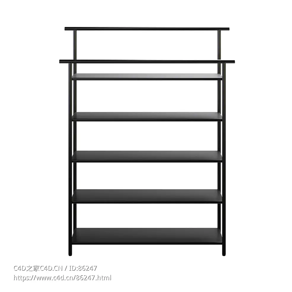 朵拉置物架控制台收纳家具3D模型素材下载Dora Rack Console by Ferm Living