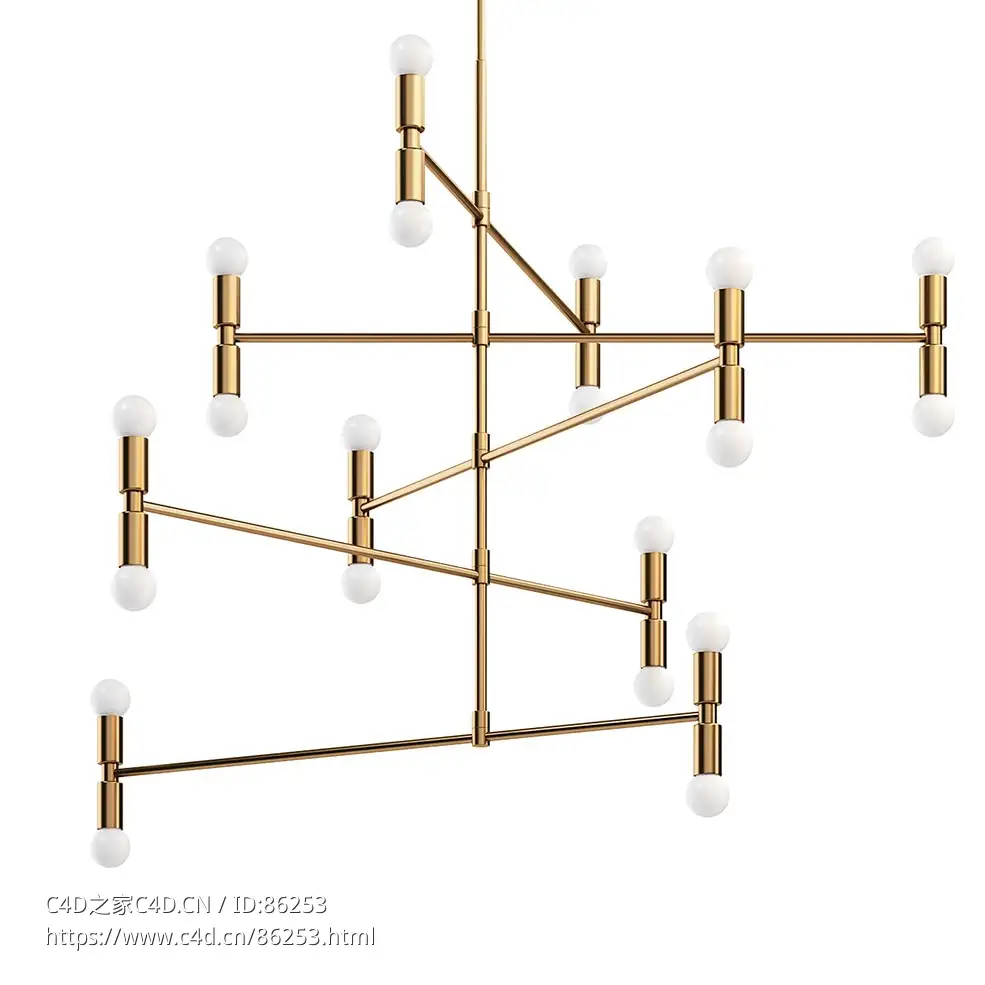 点光源14号吊灯照明灯具3D模型素材下载Dot 14 Pendant Lamp by Lambert&fils - C4D之家 - 0935.jpg