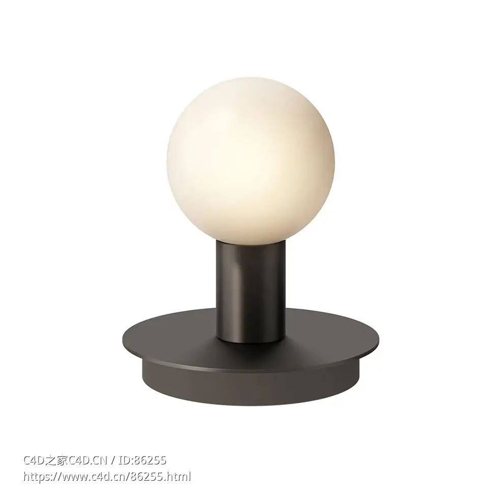 点光源台灯照明灯具3D模型素材下载Dot Table Lamp Lambert - C4D之家 - 0937.jpg