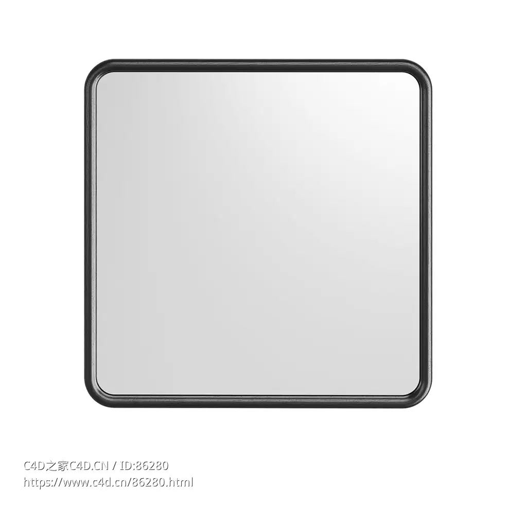 双子方形镜框装饰镜3D模型素材下载Duo Square Framed Mirror by Poltrona Frau - C4D之家 - 0962.jpg