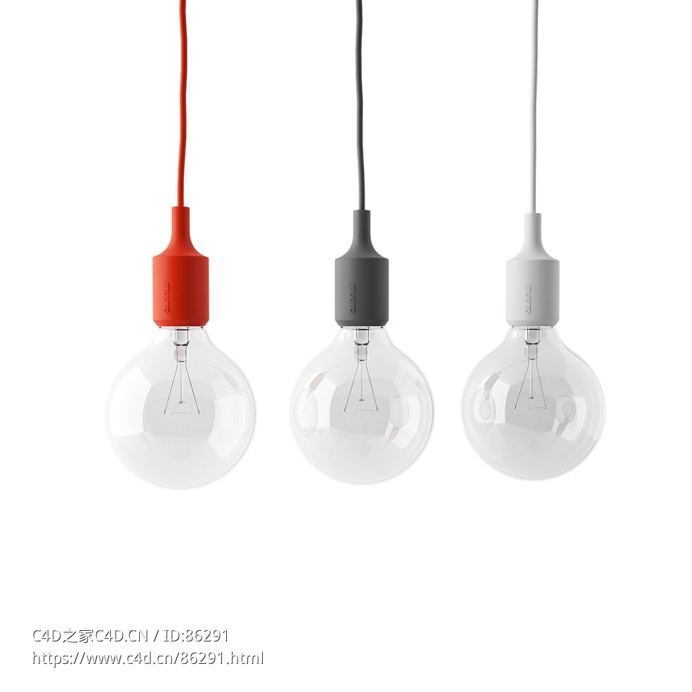 E27吊灯照明灯具3D模型素材下载E27 Pendant Lamp by Muuto - C4D之家 - 0973.jpg