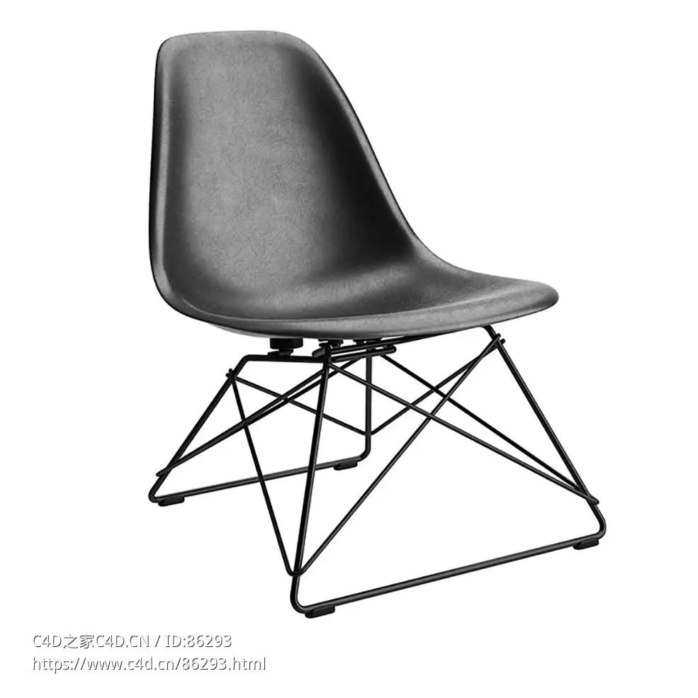 伊姆斯玻璃纤维侧椅座椅家具3D模型素材下载Eames Fiberglass Side Chair LSR by Vitra - C4D之家 - 0975.jpg