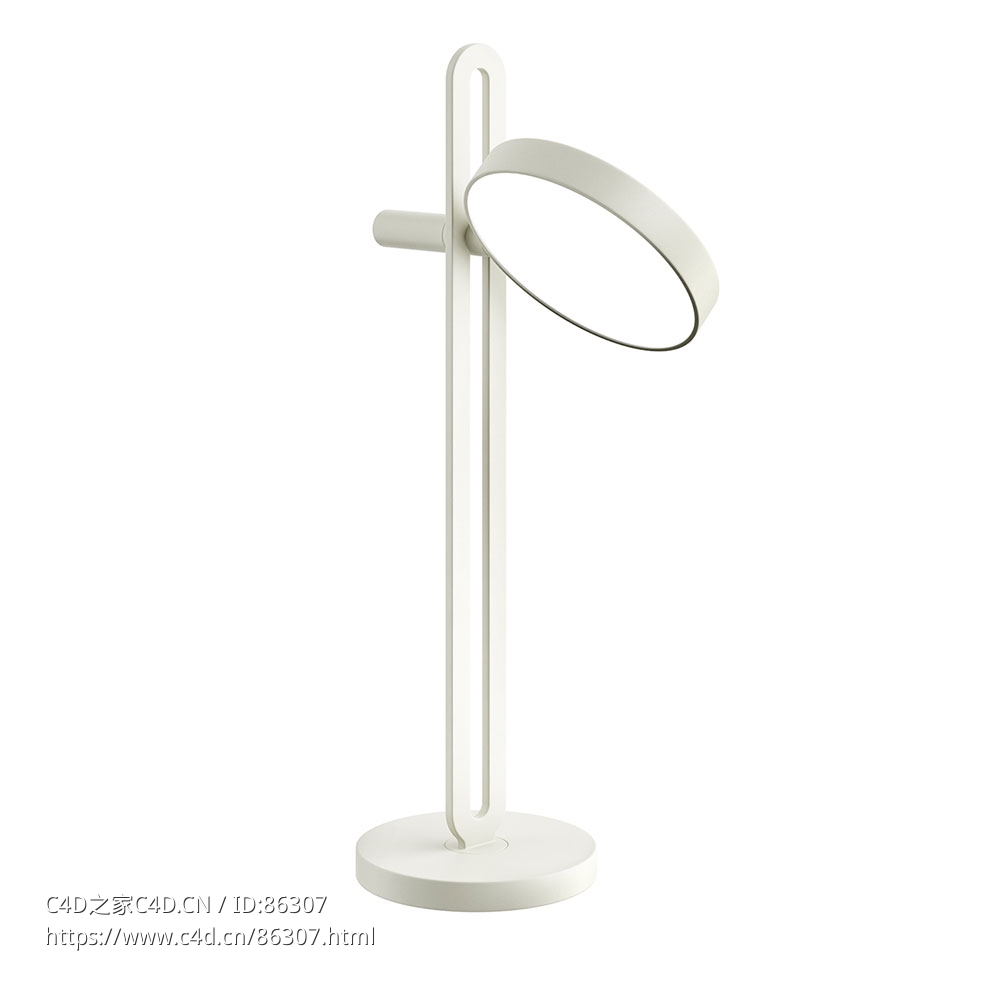 回声台灯照明灯具3D模型素材下载Echo Table Lamp by Caussa