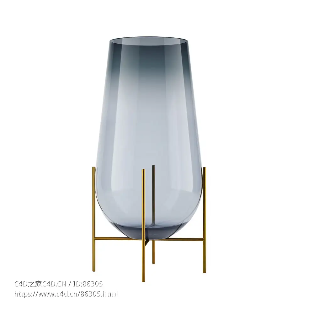细长花瓶家居装饰3D模型素材下载Echasse Vase by Menu - C4D之家 - 0987.jpg