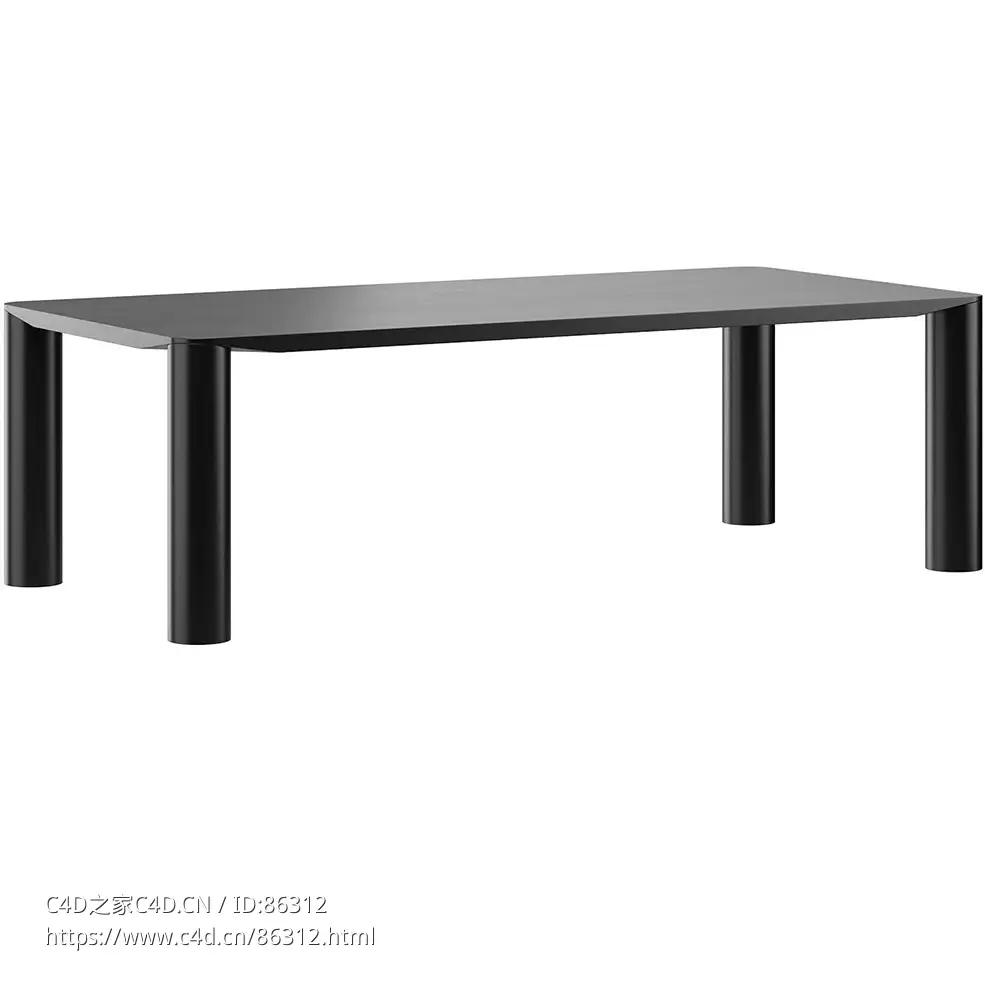 标准餐桌餐厅家具3D模型素材下载Eggen Dining Table by Midj - C4D之家 - 0994.jpg