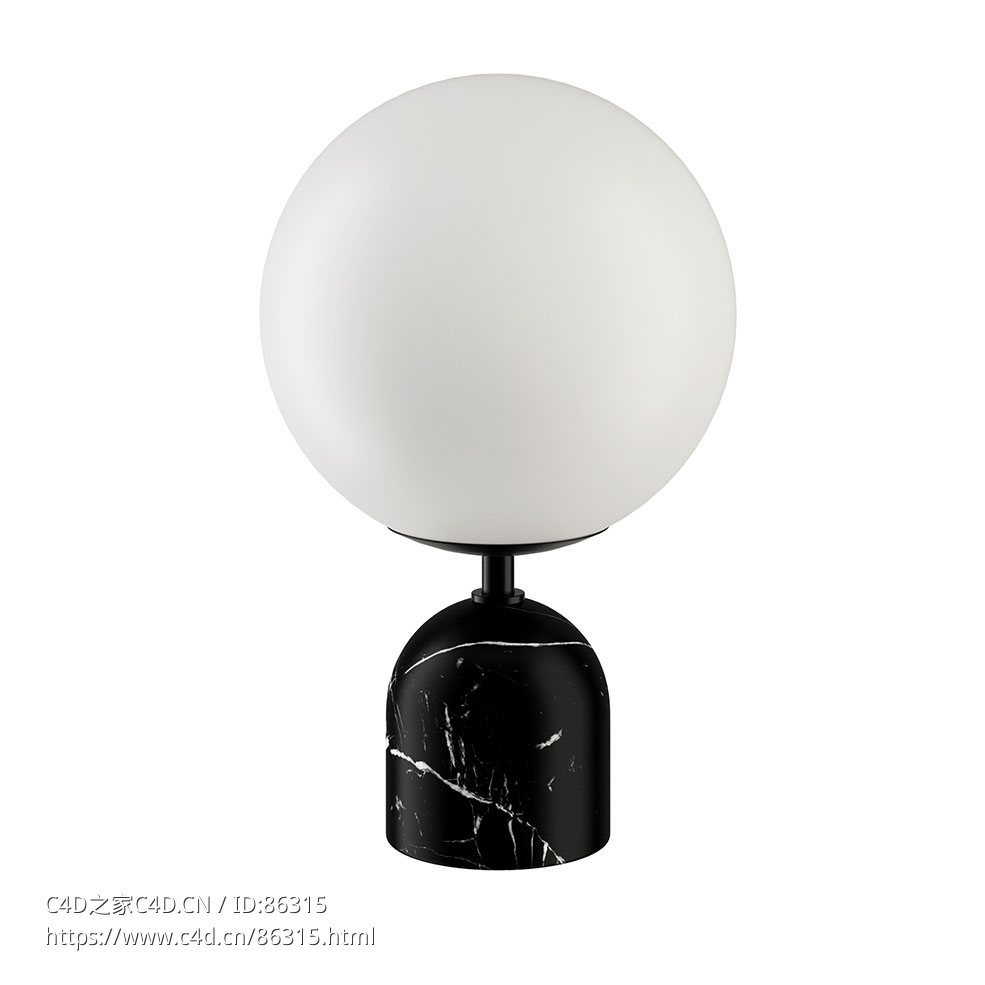 图腾台灯照明灯具3D模型素材下载Ekero Totem Table Lamp by Porada