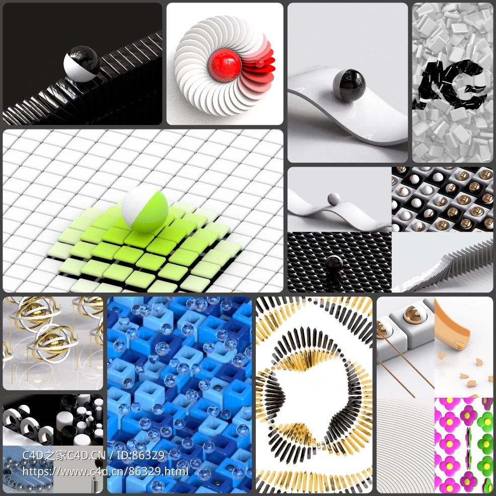 【C4D+Redshift终极教程】32小时精通3D动画循环制作 从入门到大师级全流程实战案例 - C4D之家 - photo-collage.jpg