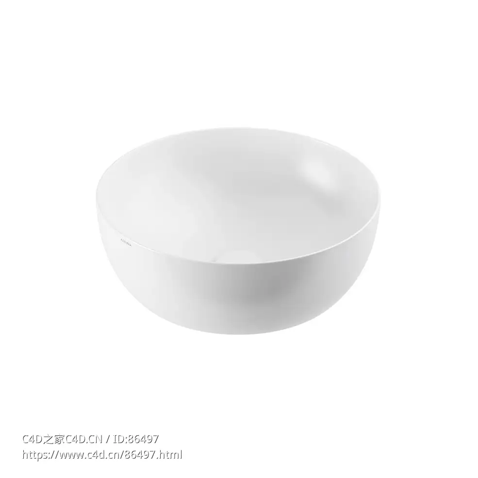 优雅圆形40台上洗手盆3D模型素材下载Elegance Circle Eci 40 Counter Washbasin