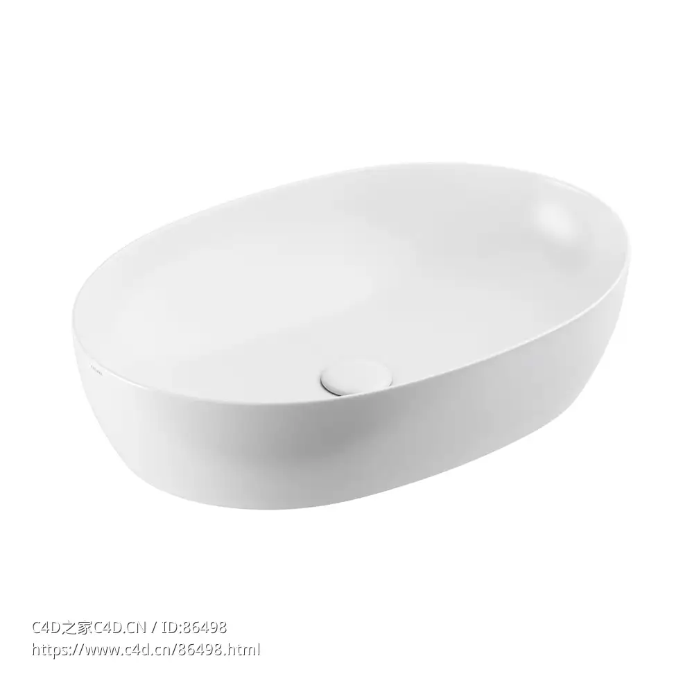 优雅圆形60台上洗手盆3D模型素材下载Elegance Circle Eci 60 Counter Washbasin