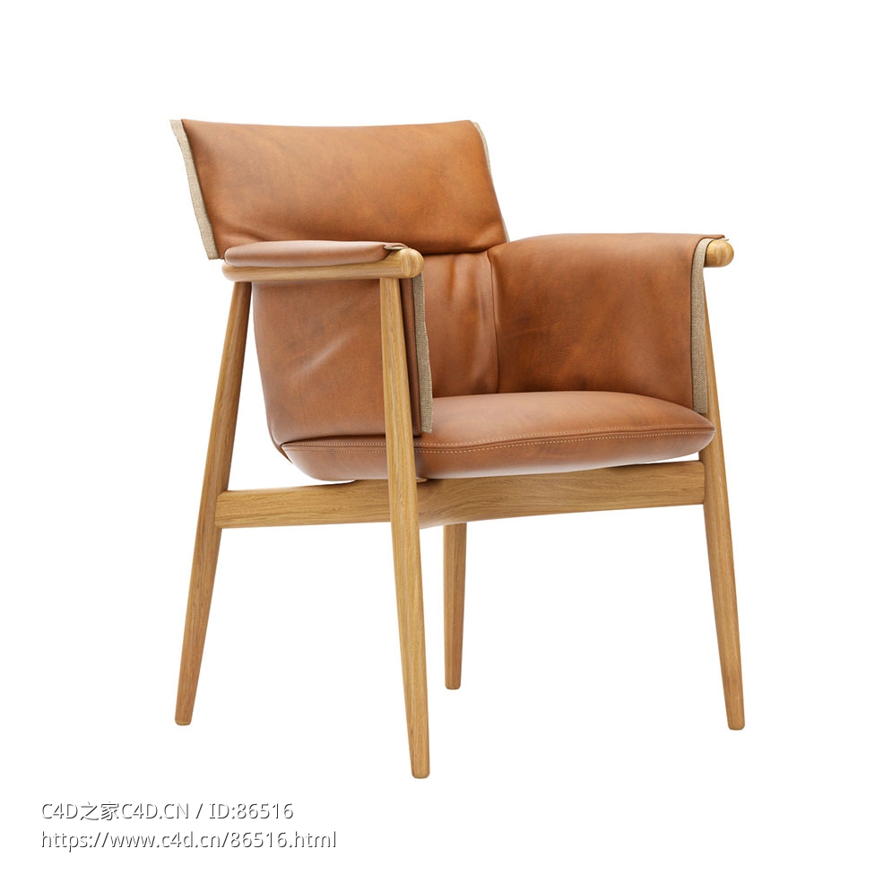 卡尔·汉森拥抱椅3D模型素材下载Embrace Chair by Carl Hansen & Son - C4D之家 - 1029.jpg