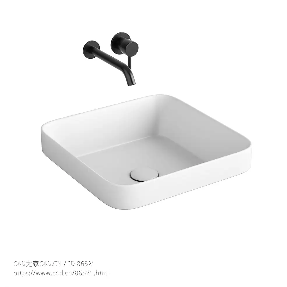 奇尔欧品牌方形半嵌入式洗手盆3D模型素材下载Enjoy Semi-recessed Square Washbasin b - C4D之家 - 1034.jpg