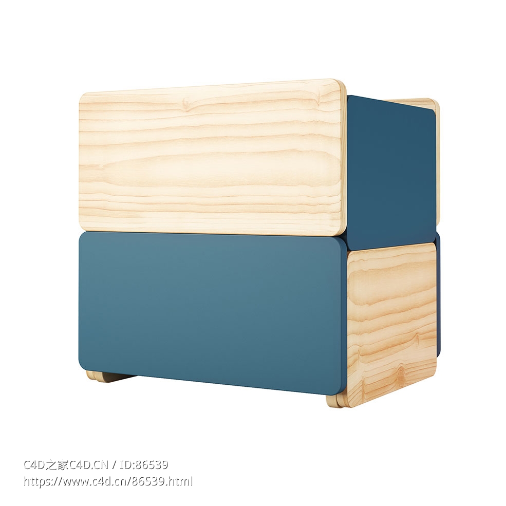 火花系列堆叠储物柜3D模型素材下载Essentials Spark Stacking Storage by Made