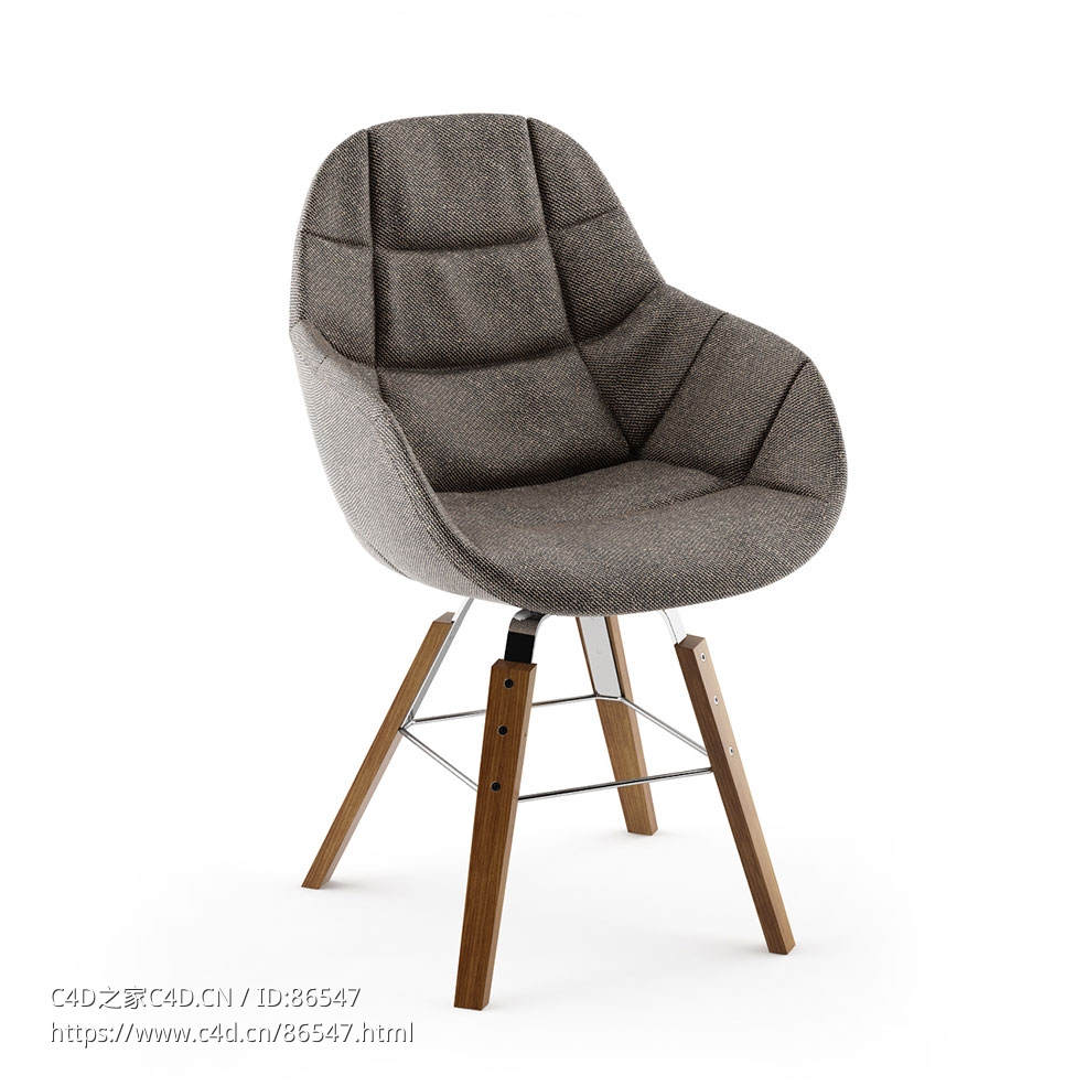 佐诺塔Eva款座椅3D模型素材下载Eva 2266r Chair by Zanotta - C4D之家 - 1060.jpg