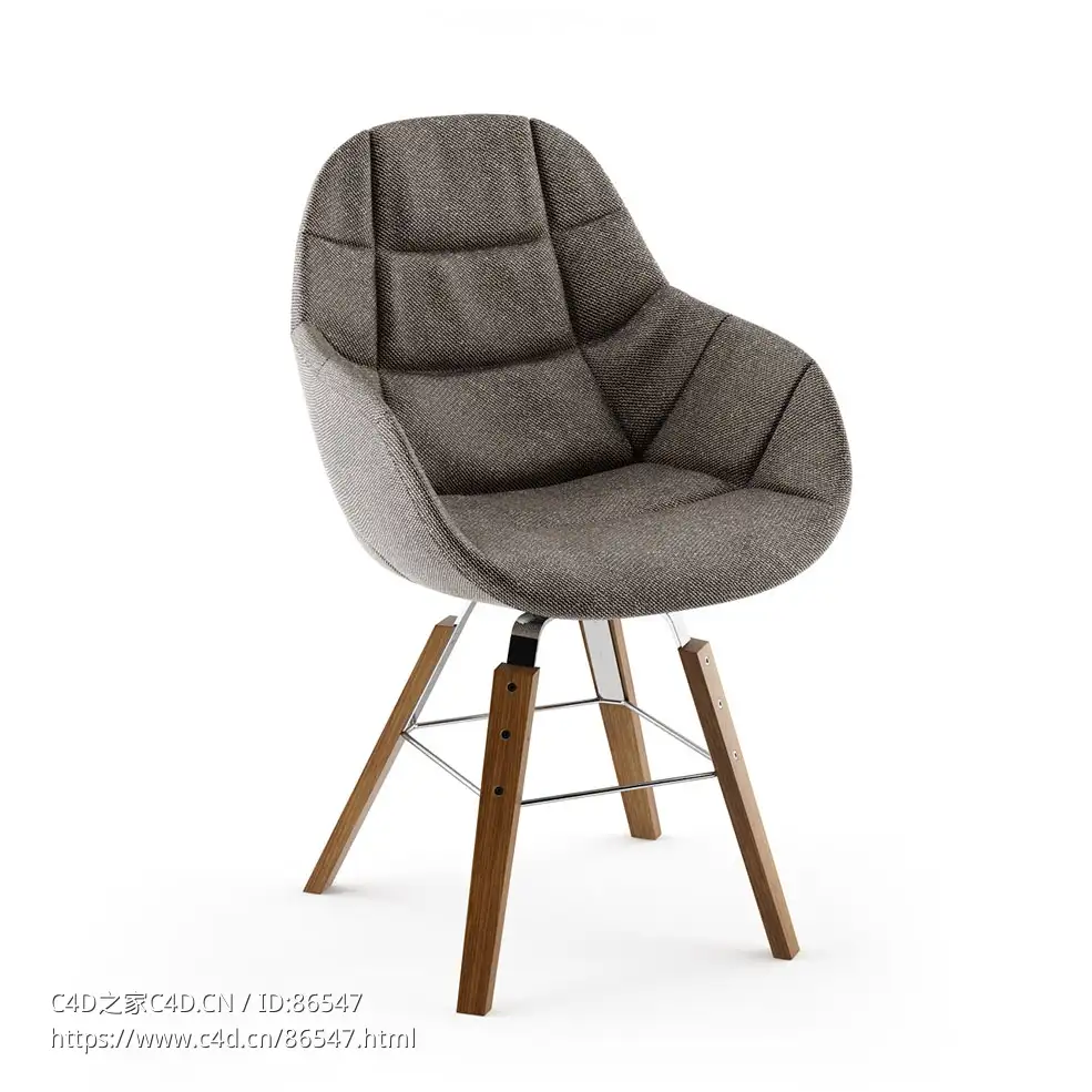 佐诺塔Eva款座椅3D模型素材下载Eva 2266r Chair by Zanotta - C4D之家 - 1060.jpg