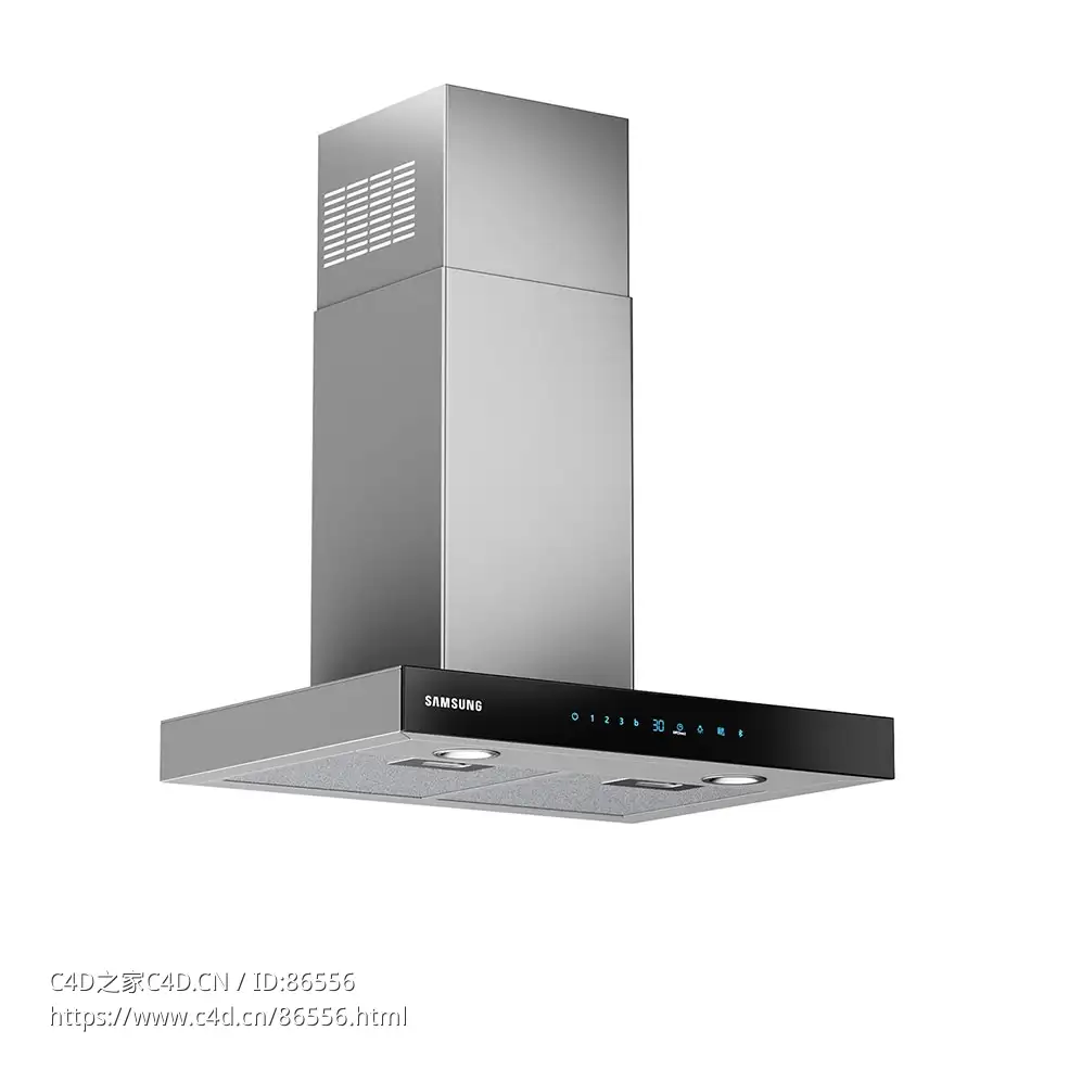 三星NK24N5703BS抽油烟机3D模型素材下载Extractor Hood NK24N5703BS by Samsung
