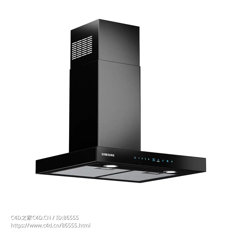 三星NK24N5703BM抽油烟机3D模型素材下载Extractor Hood NK24N5703BM by Samsung