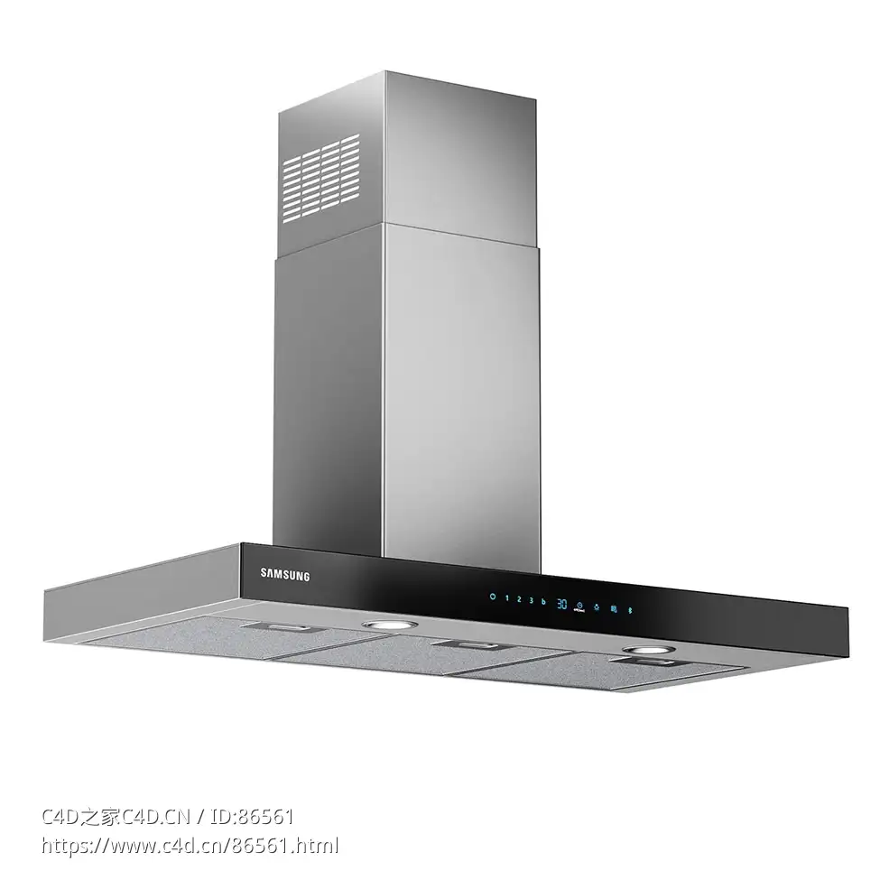 三星NK36N5703BS抽油烟机3D模型素材下载Extractor Hood NK36N5703BS by Samsung
