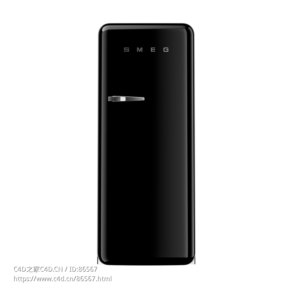 斯麦格FAB28立式冰箱3D模型素材下载FAB28 Free Standing Refrigerator by Smeg