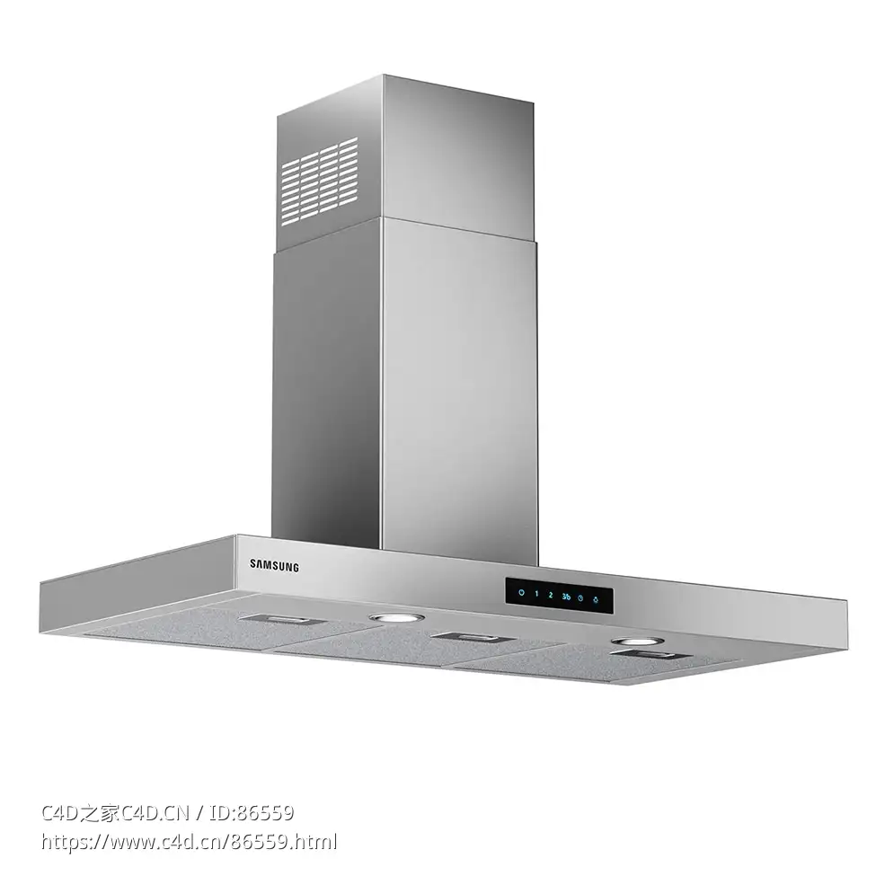 三星NK36M5060SS抽油烟机3D模型素材下载Extractor Hood NK36M5060SS by Samsung