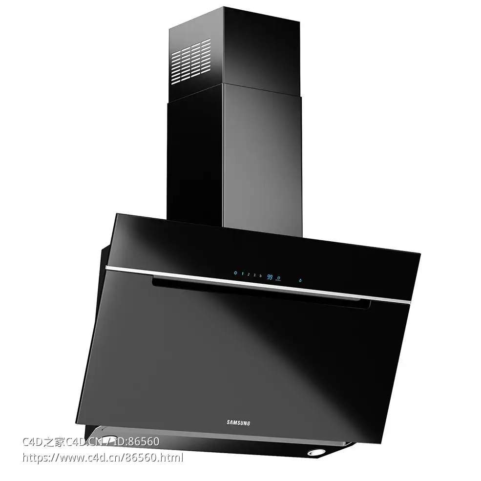 三星NK36M7070VB抽油烟机3D模型素材下载Extractor Hood NK36M7070VB by Samsung