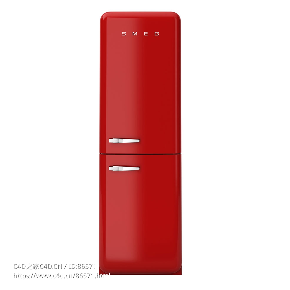 斯麦格FAB32冰箱冷冻柜3D模型素材下载FAB32 Fridge Freezer by Smeg - C4D之家 - 1084.jpg