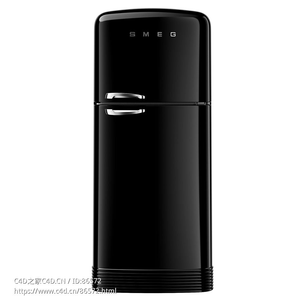 斯麦格FAB50立式冰箱3D模型素材下载FAB50 Free Standing Refrigerator by Smeg
