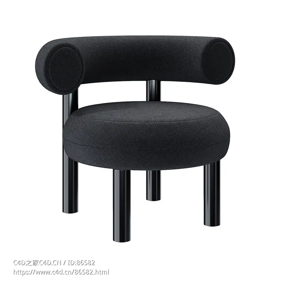 汤姆·迪克森胖胖休闲椅3D模型素材下载Fat Lounge Chair by Tom Dixon - C4D之家 - 1095.jpg