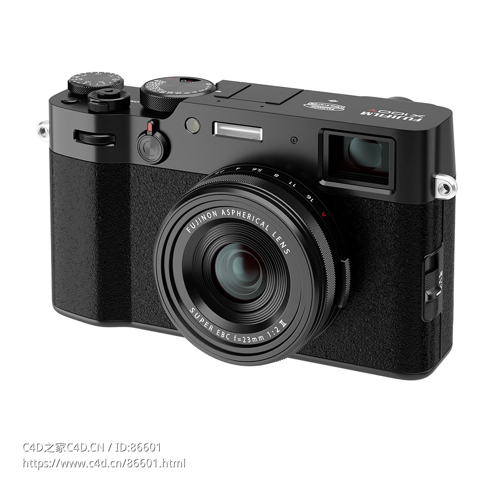 富士数码相机X100V复古相机3D模型素材下载Finepix X100V Digital Camera by Fujifilm - C4D之家 - 1114.jpg