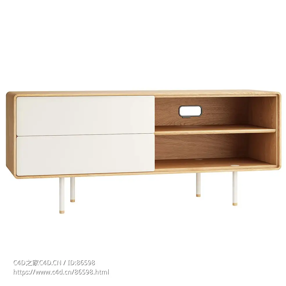 Fina 150厘米边柜储物柜3D模型素材下载Fina Sideboard 150 by Gazzda - C4D之家 - 1111.jpg