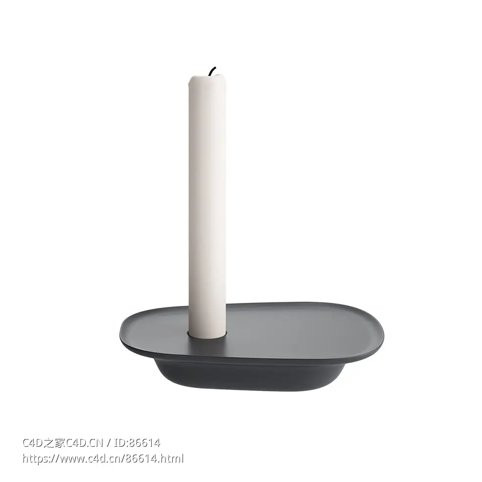 漂浮烛台装饰蜡烛架3D模型素材下载Float Candlestick by Muuto