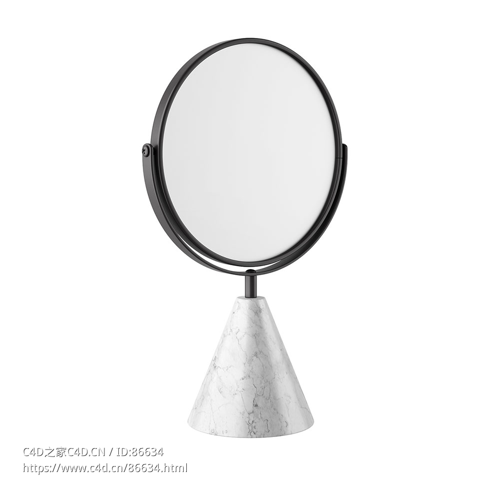 Fontane 白色镜子浴室镜3D模型素材下载Fontane Bianche Mirror by Salvatori