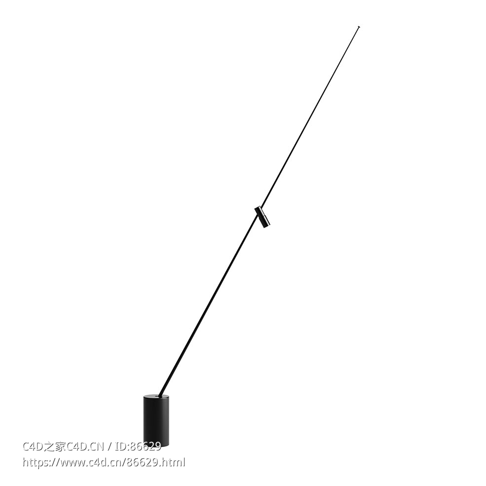 FM 可调节台灯工作台灯3D模型素材下载FM Adjustable Table Lamp by Davide Groppi