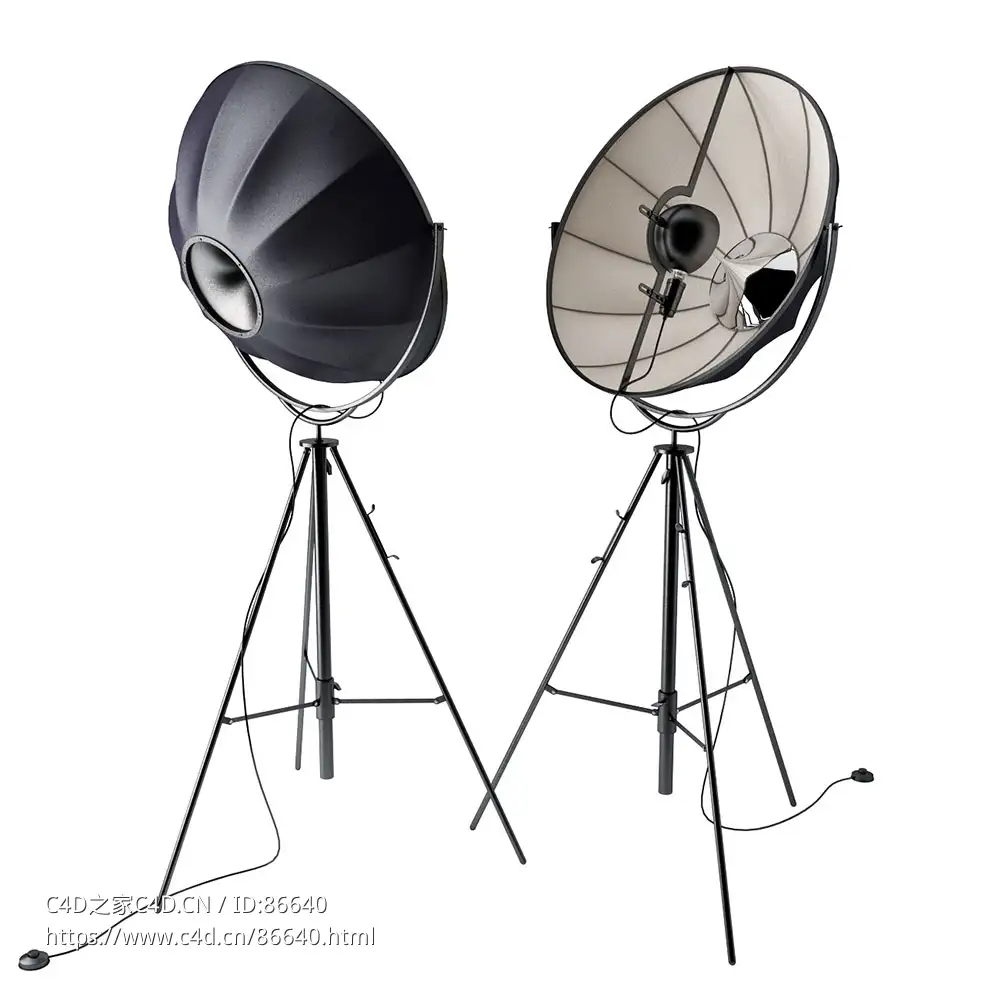 Fortuny 舞台灯专业灯具3D模型素材下载Fortuny Stage Lamp by Pallucco
